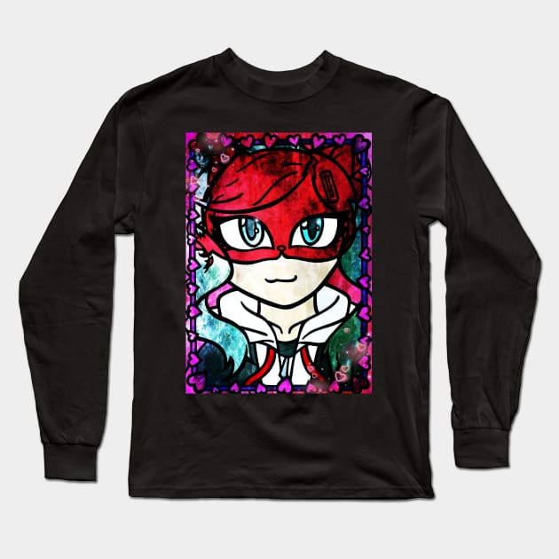 Mask of Panther Long Sleeve T-Shirt by ScribbleSketchScoo